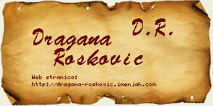 Dragana Rošković vizit kartica